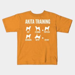 Akita Inu Training Akita Inu Dog Tricks Kids T-Shirt